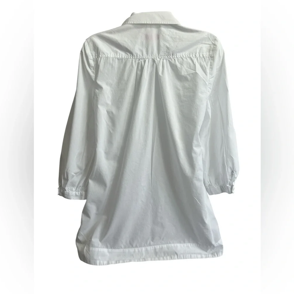 Lilly Pulitzer White Button Up Blouse Size Small - Picture 3 of 5